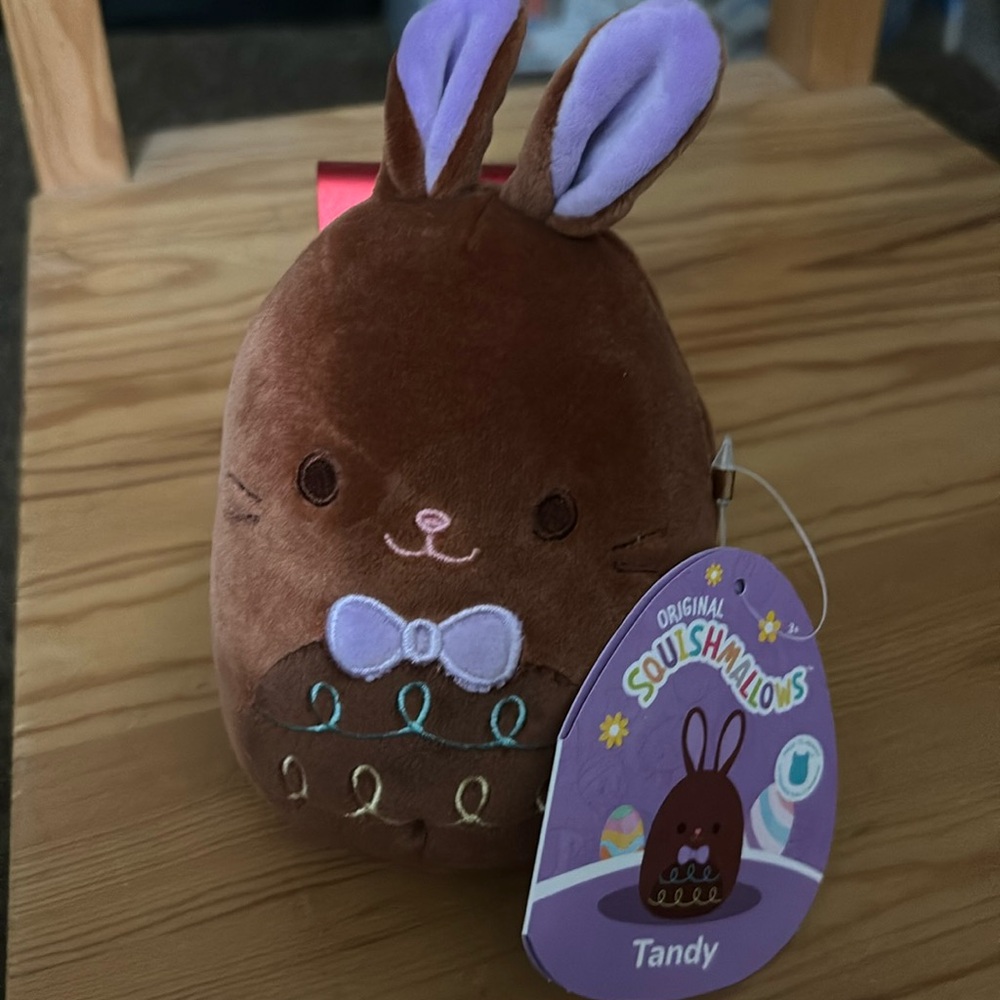 New Spring Tandy the Chocolate Bunny Squishmallows 4.5in Plush Soft Cute
